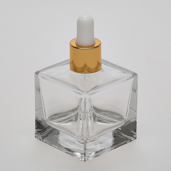 Bulkperfumebottles Oz Ml Cube Shaped Clear Glass Bottle