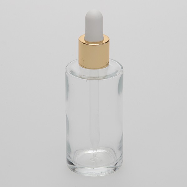 2 oz (60ml) Clear Cylinder Glass Bottle with