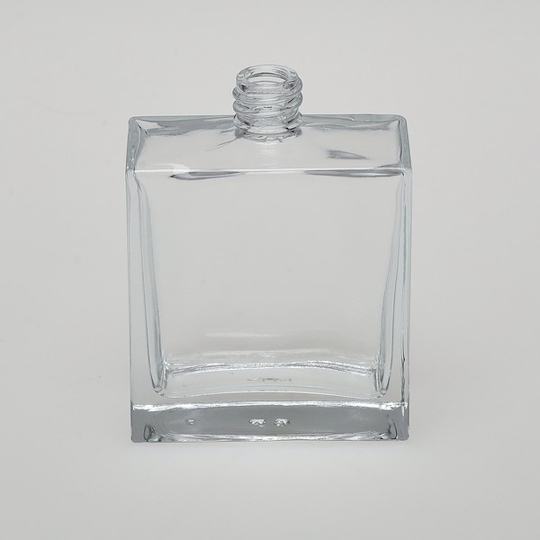 BulkPerfumeBottles.com|3.4 oz (100ml) Deluxe Flint Square Clear Glass