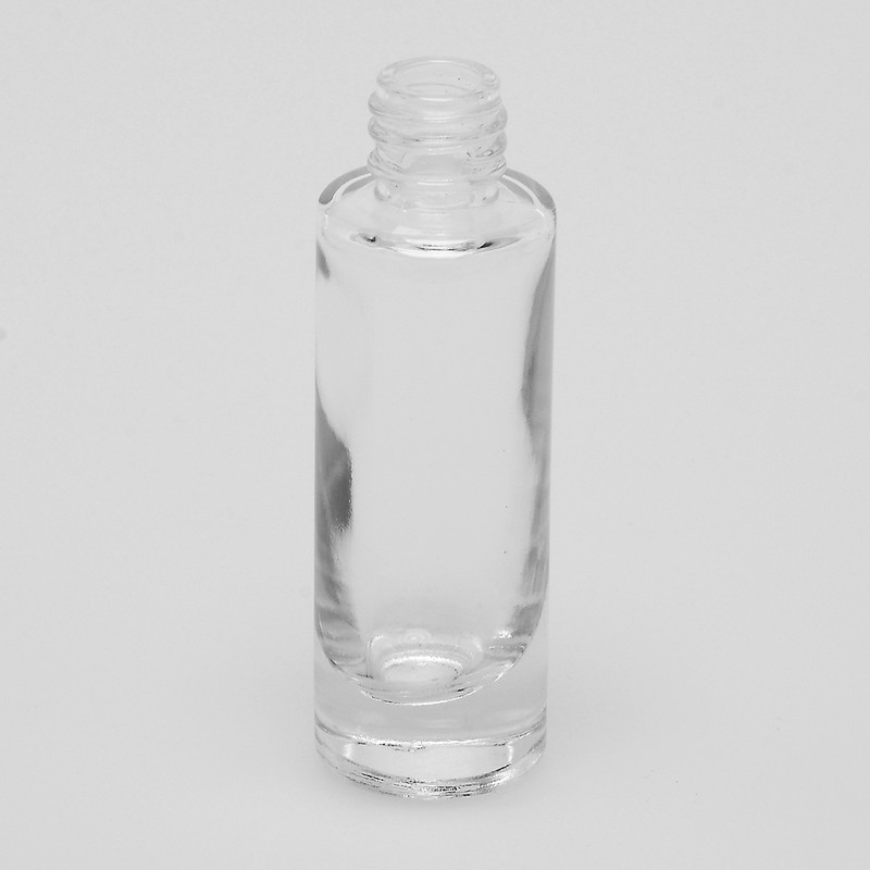 1 oz (30ML) Shoulder-Shaped Clear Glass Bottle (Heavy Base Bottom) with Fine Mist Spray Pumps