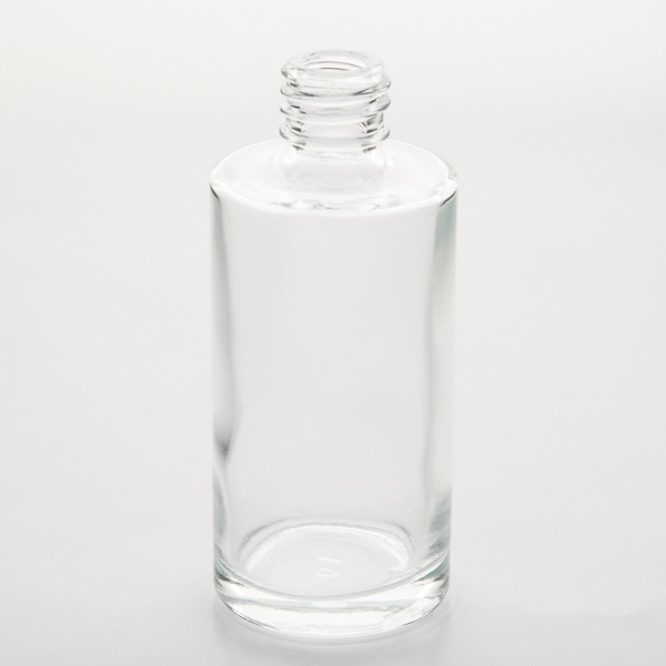 60ml Clear Glass Euro Round Bottle 18-415 - Liquid Bottles LLC