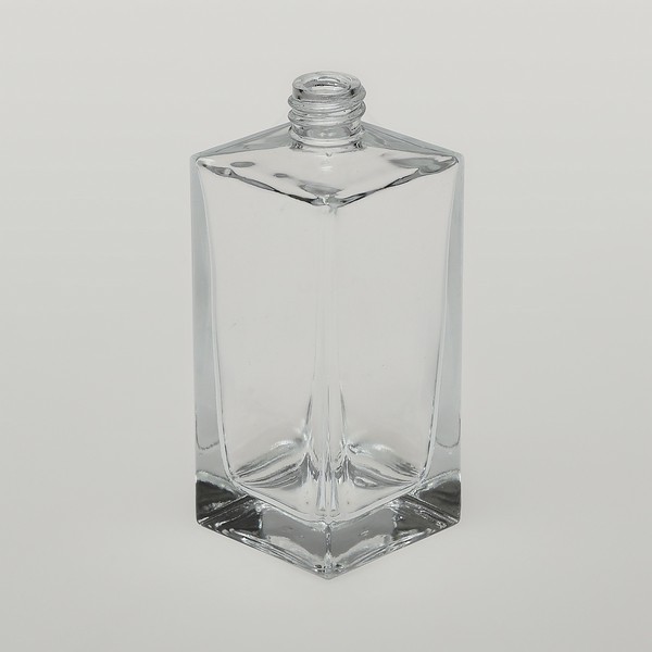 8 oz Clear Glass French Square Bottle - Wholesale, 84/case, Clear Type III BPA Free 43-400