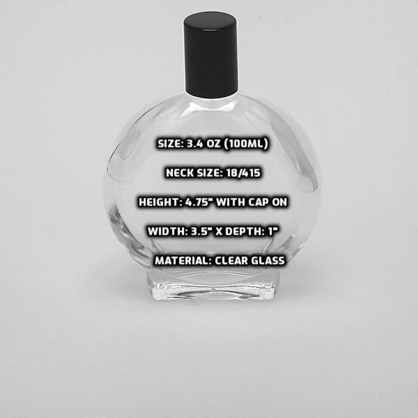 100 ml Clear Glass Flask Bottles (Sample)