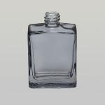 2 oz (60ml) Flat Smoked-Square Glass Bottle