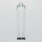 3.4 oz (100ml) Super Tall Square Elegant Clear Glass Bottle (Heavy Base Bottom)