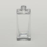 3.4 oz (100ml) Deluxe Square Clear Glass Bottle (Heavy Base Bottom)-minicase