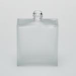 3.4 oz (100ml) Frosted Deluxe Square Glass Bottle