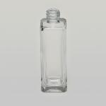 2 oz (60ml) Tall Square Clear Glass Bottle