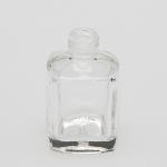 1/2 oz (15ml) Short Square Clear Glass Bottle
