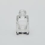 1/6 oz (5ml) Square Clear Glass Bottle (Heavy Base Bottom)